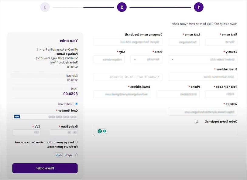 purchase plan all in one accessibility for Contao